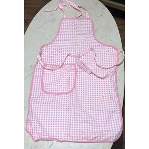 Elizabeth Arden Beauty Pinafore Apron Pink Gingham original box No 5763 Pocket